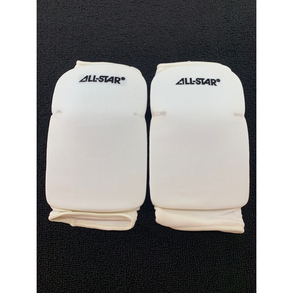 ALL STAR Extra Long Sports Knee Pads Medium‎ White Soccer Football Padded